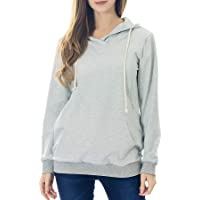 Los mejores  - Smallshow Sudaderas de Maternidad con Capucha Sudadera para Lactancia de Mangas Largas para Mujeres